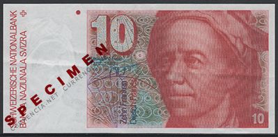 スイス フラン 旧紙幣 100FR アルベルト ジャコメッティ-